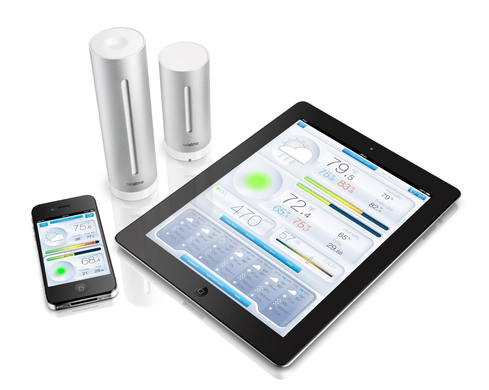 Bon Plan Netatmo] Netatmo Station Météo Intérieur Extérieur Connectée Wifi  pour Smartphone, Capteur Sans fil, Thermomètre, Hygromètre, Baromètre,  Sonomètre, Qualité de l'air - Compatible avec  Alexa, NWS01-EC