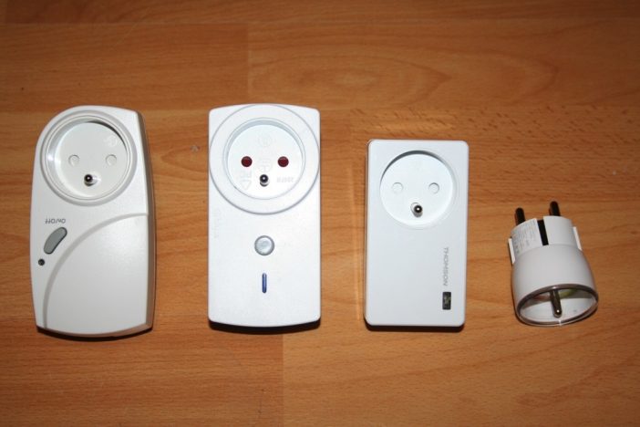 De gauche à droite: Toshiba, Blyss, Thomson, et Fibaro