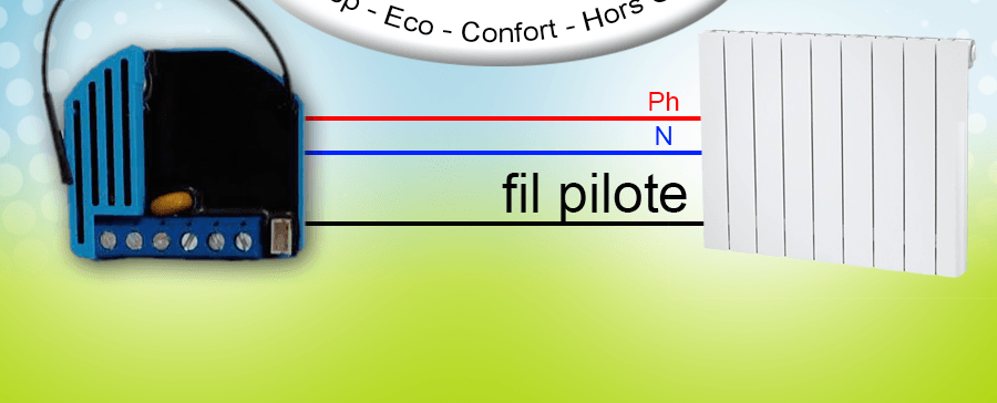 Tutoriels et Manuels DOMOTIQUE-STORE.FR - Domotiser ses radiateurs  électriques avec fil pilotes