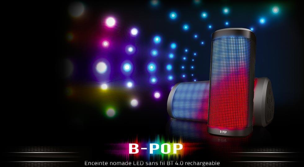Enceintes portables B-Pop et B-Light