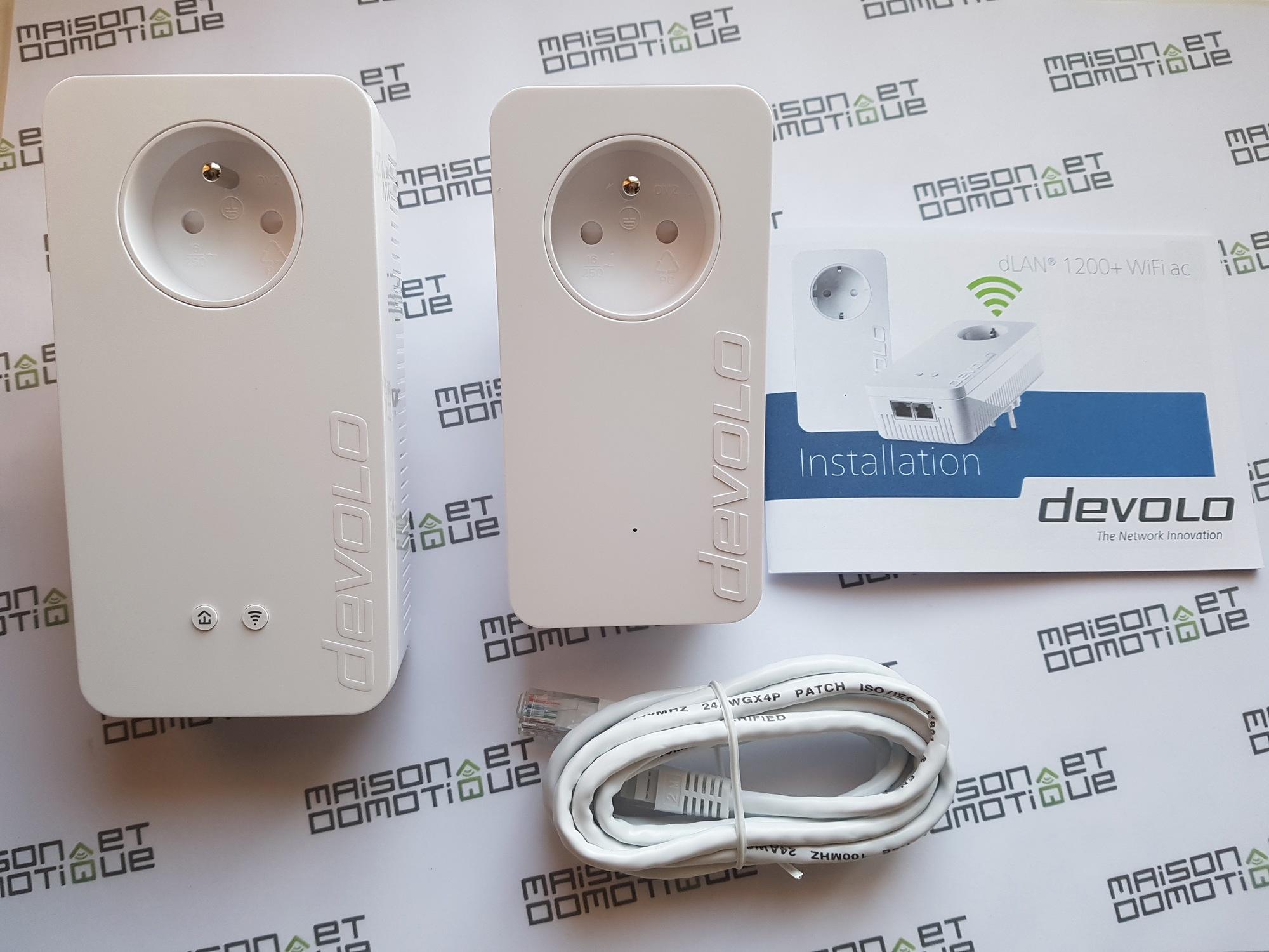 Test des CPL Devolo dLAN 1200+ WiFi ac Starter Kit 