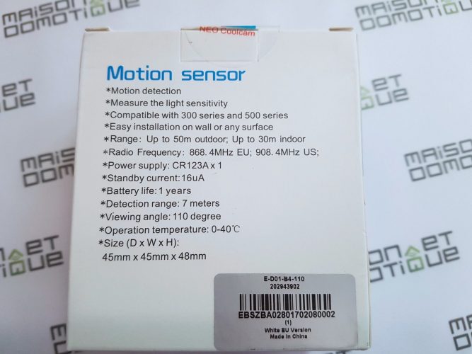 neo coolcam motion sensor zwave 1