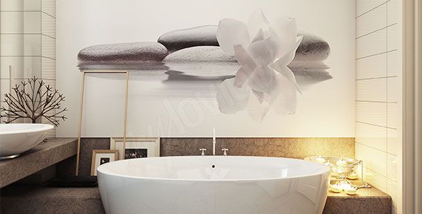 papier peint pour salle de bains minimaliste d359