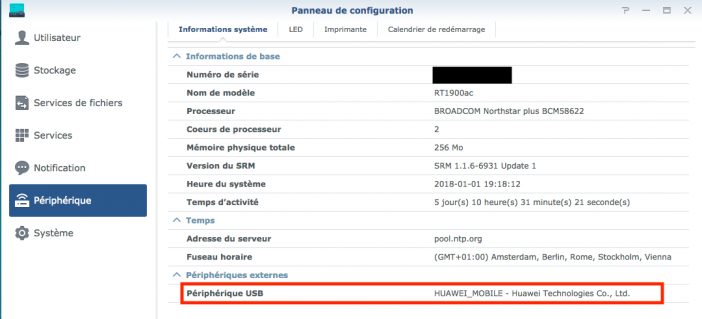 secours 3g synology 1