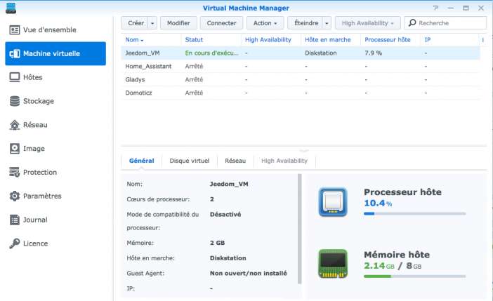 jeedom synology