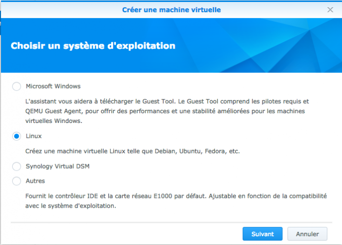 jeedom synology virtual machine 2