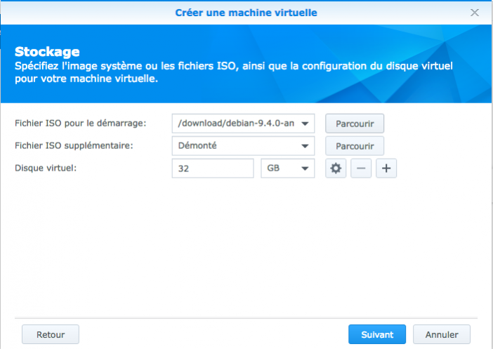 jeedom synology virtual machine 3