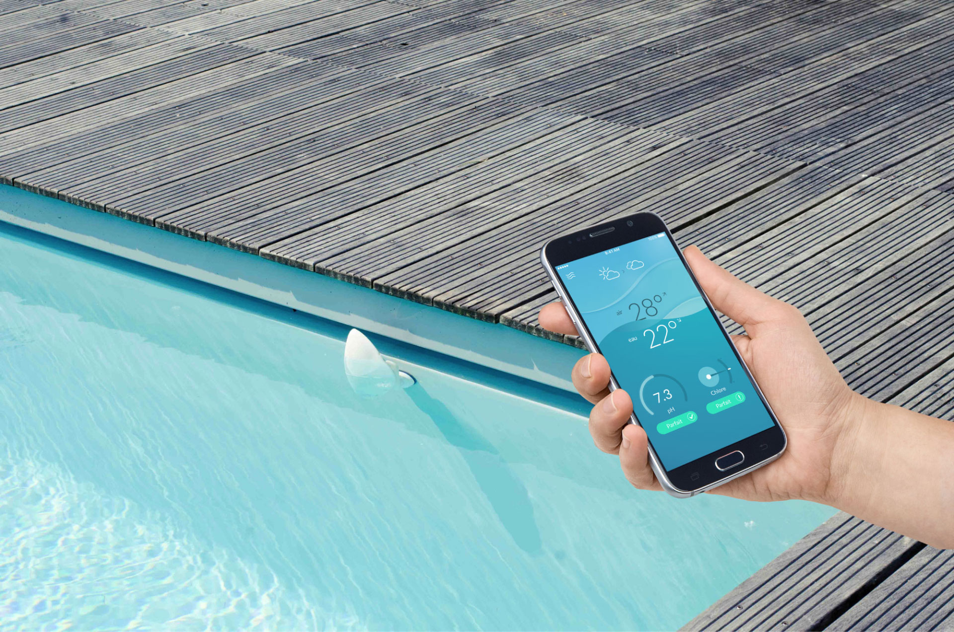 Thermomètre Piscine Wifi