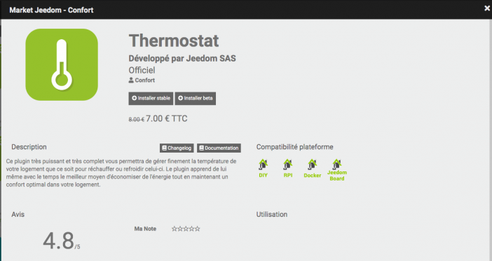 thermostat jeedom 1