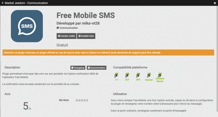 jeedom sms free 1