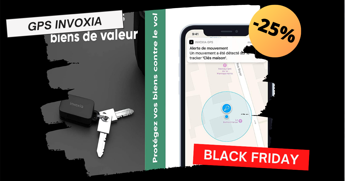 Invoxia Traqueur GPS pour les objets de valeur ou les personnes