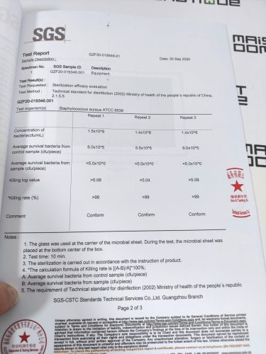 bioclean box test 20