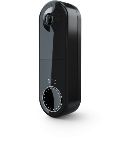 wire free doorbell black transparent