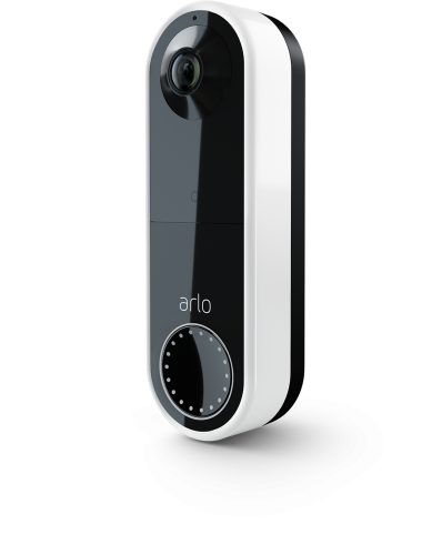 wire free doorbell white transparent