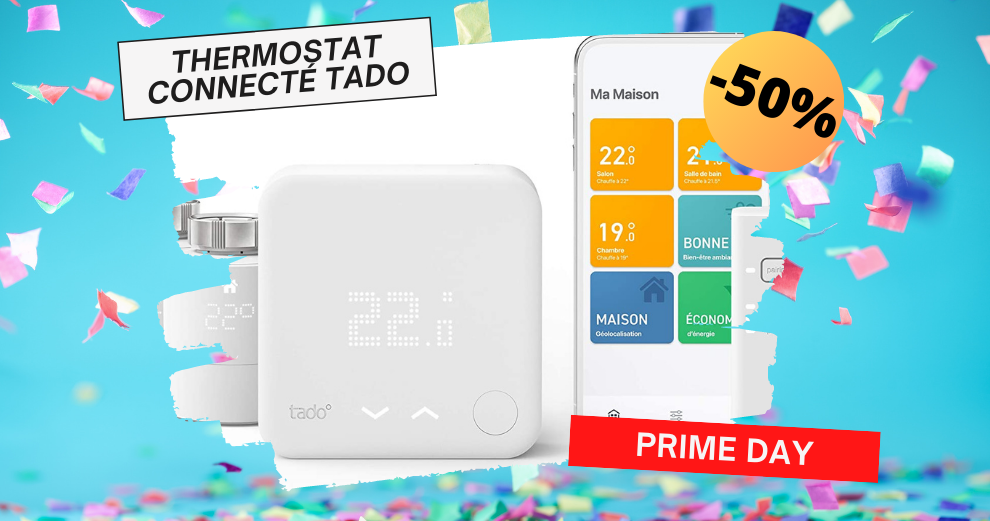 Thermostat connecté Tado: Jusqu'à -50% pour optimiser votre chauffage !  #PRIMEDAY - Maison et Domotique