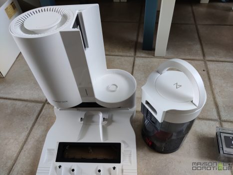 roborock domotique vidage aspirateur vid ouvre