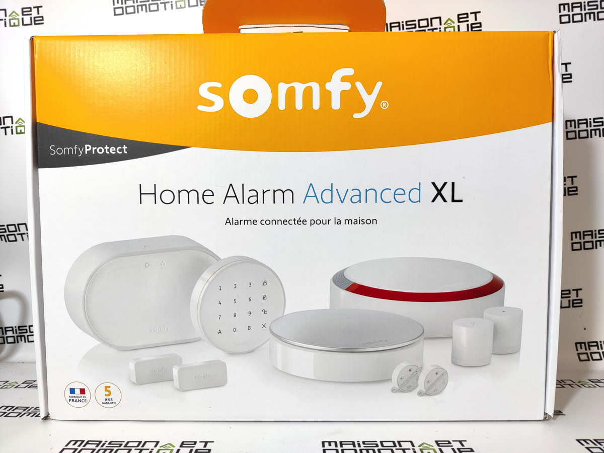 Alarme maison sans fil 6 détecteurs, caméra int et ext SOMFY L17