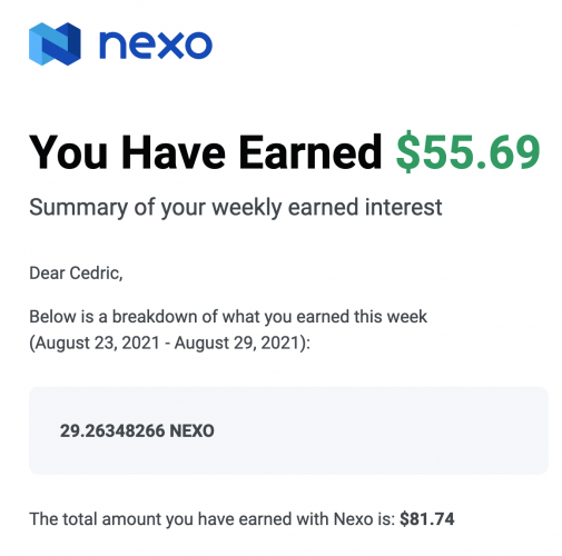 Revenus passifs grâce aux cryptomonnaies: jusqu'à 12% d'intérêts ? Oubliez votre livret A ! 8 nexo earn 1