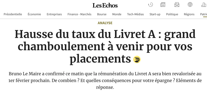 livret a echo