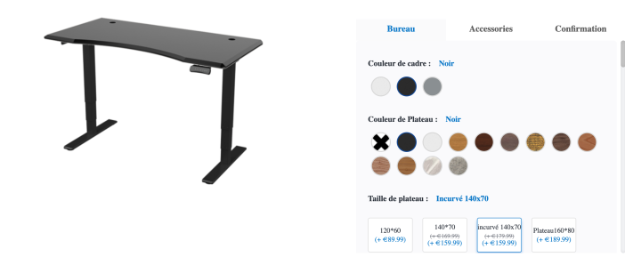 configuration flexispot