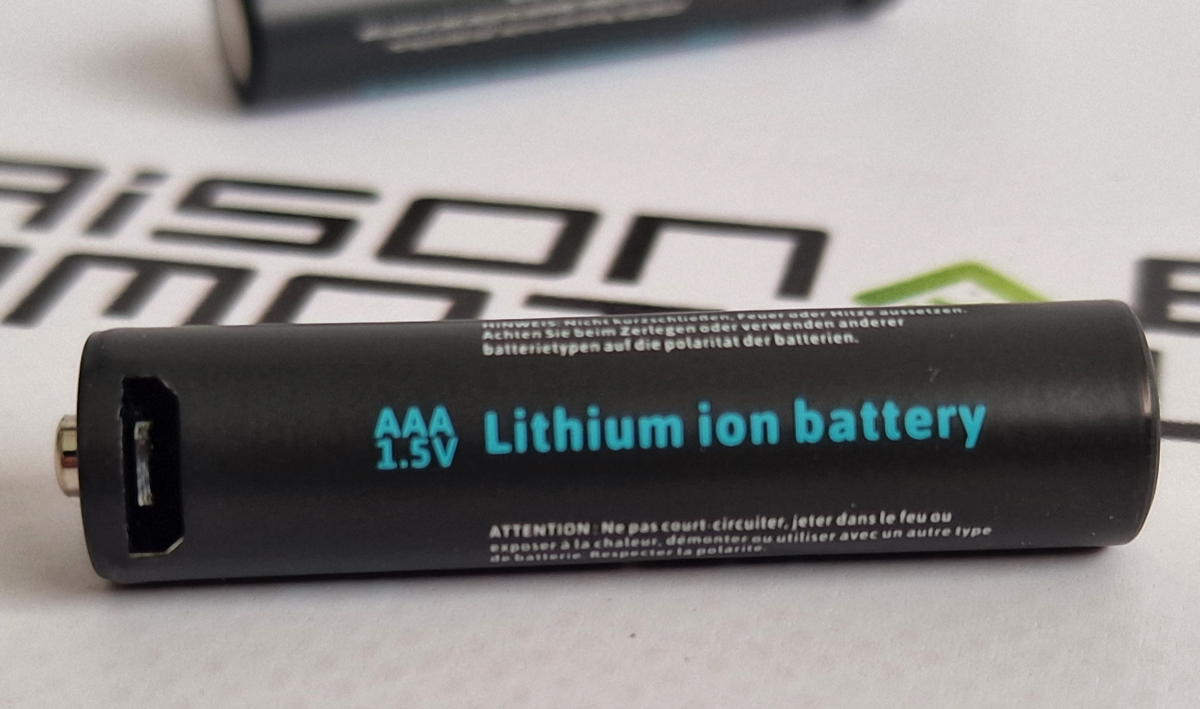 PILES ACCUS LITHIUM-ION MICRO USB 1500 mAh AA-LR06