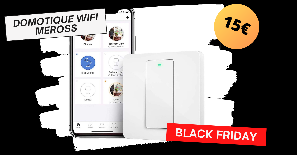 Meross Smart WiFi Interrupteur volet roulant