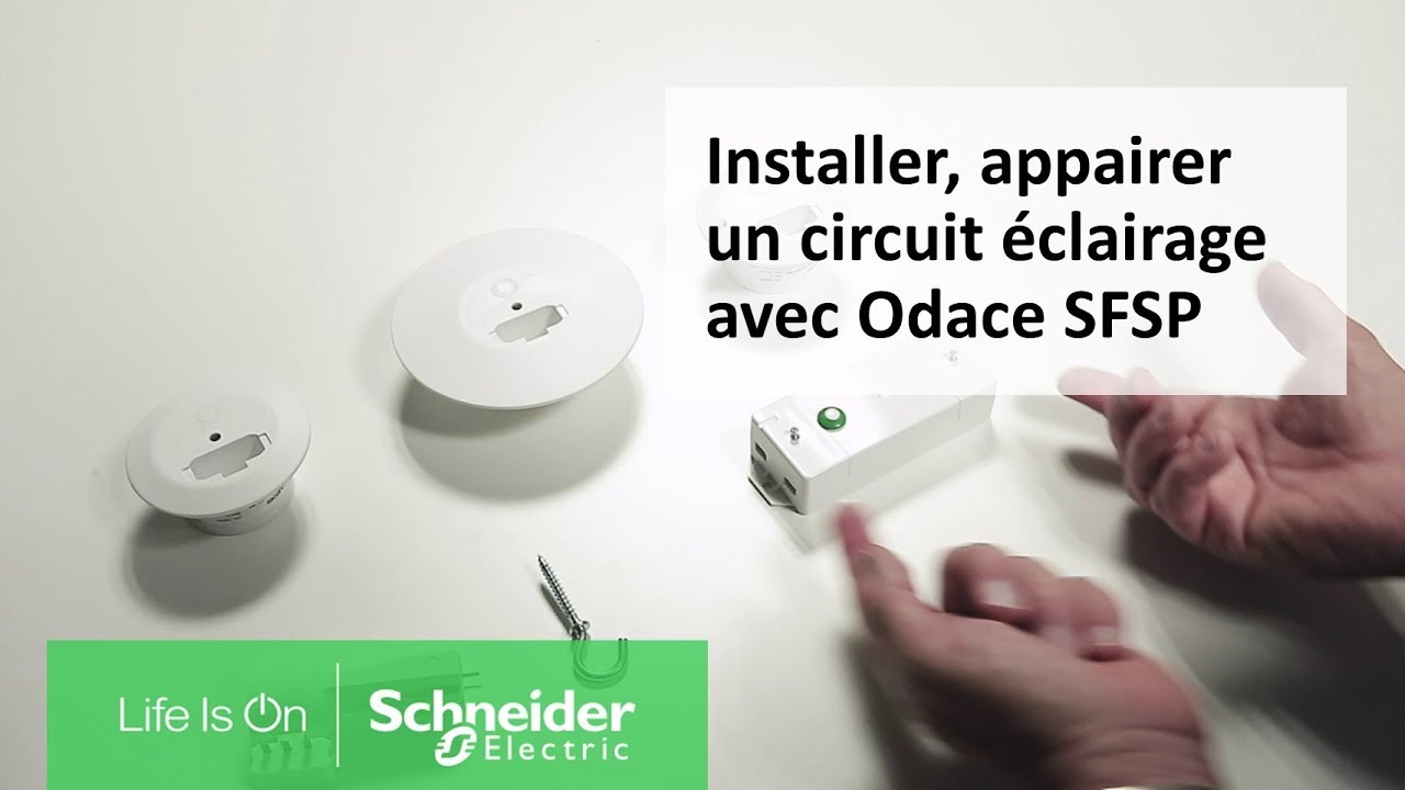 SCHNEIDER ELECTRIC - Interrupteur double sans fil sans pile pour éclairage  ODACE SFSP