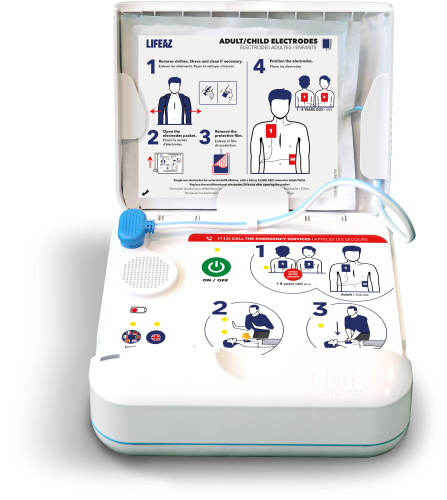 lifeaz defibrillator open view