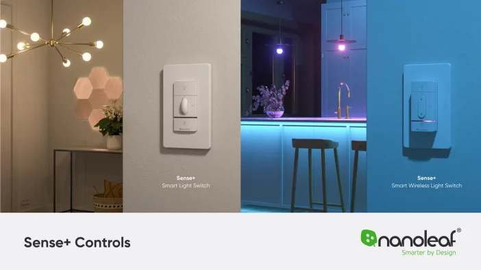 Nanoleaf: スマート スイッチ、ambilight システム、Matter サポートが #CES2023 で発表されました! 2 sense plus environment