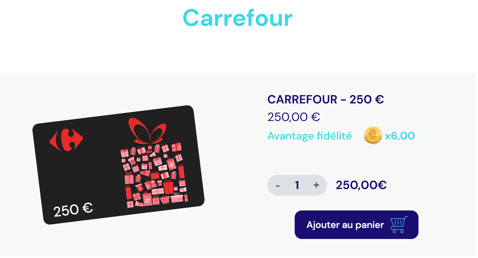 Cartes Cadeaux Carrefour