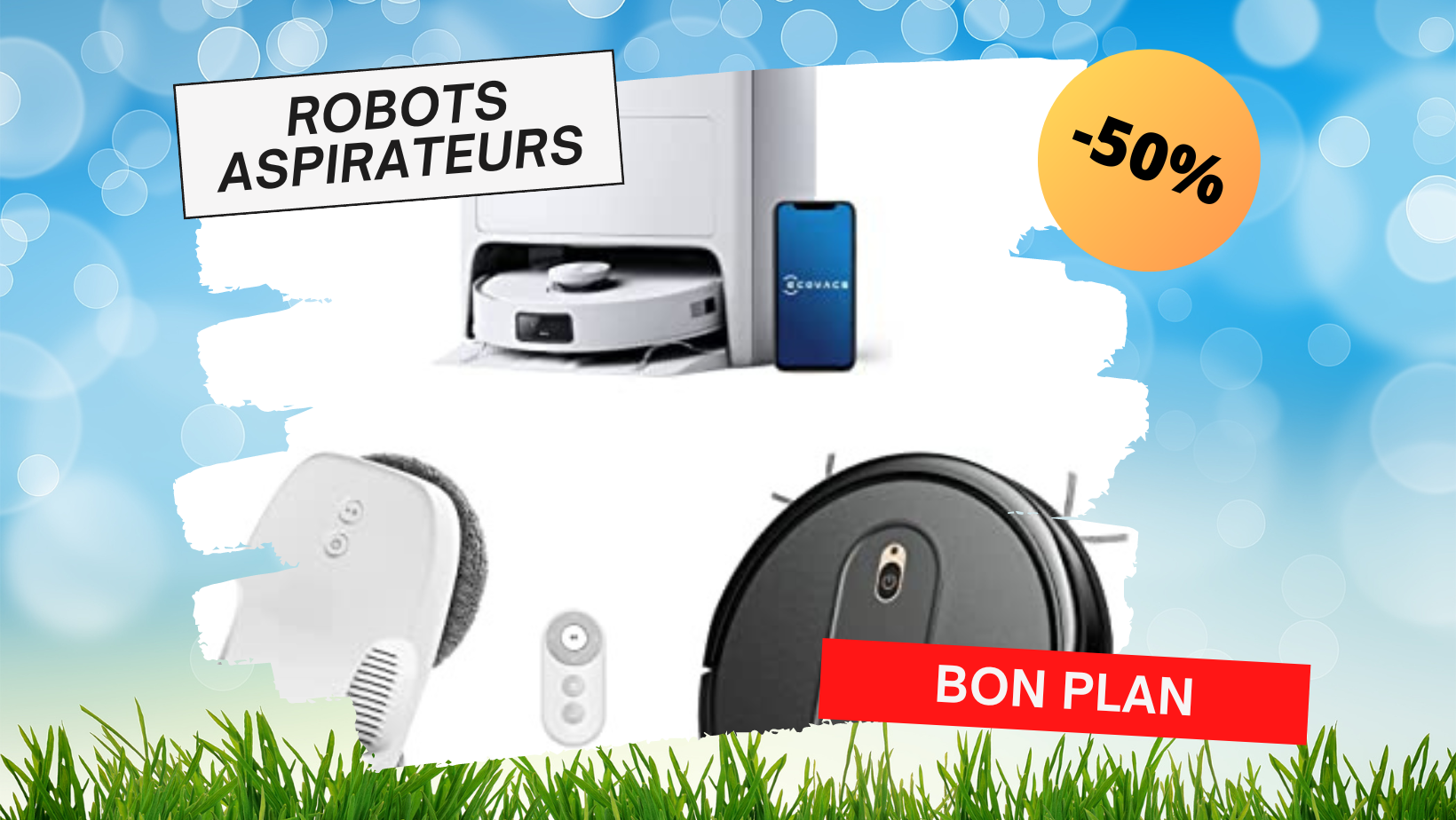 NETBOT LS27 - Aspirateur Robot Laveur laser avec station de