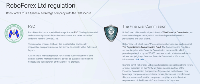 roboforex licence