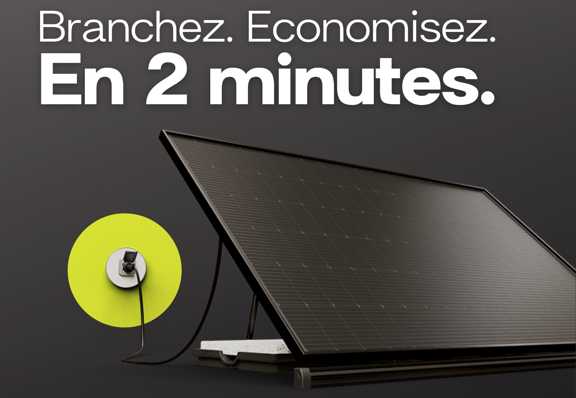 Kit panneau solaire bifacial 405W - Plug and Play