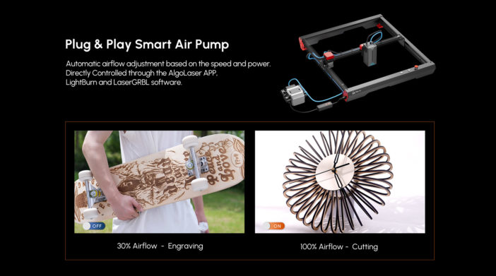 AlgoLaser Alpha 22W: promotion sur l'un des graveurs laser les plus puissants du marché ! 4 air pump