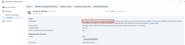 remplacer hdd synology 1