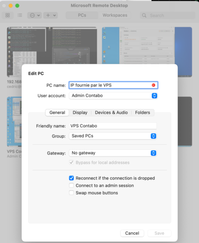 config remote desktop