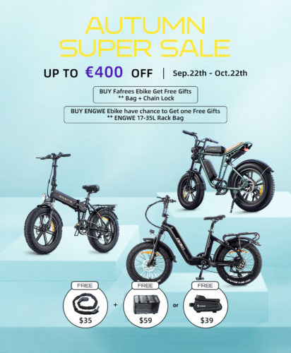 Les vélos électriques Fafrees en promotion, parfaits pour la ville ! 3 pc m