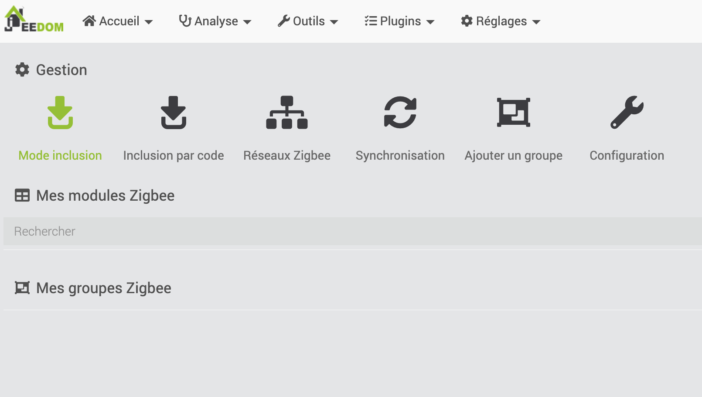 inclusion zigbee