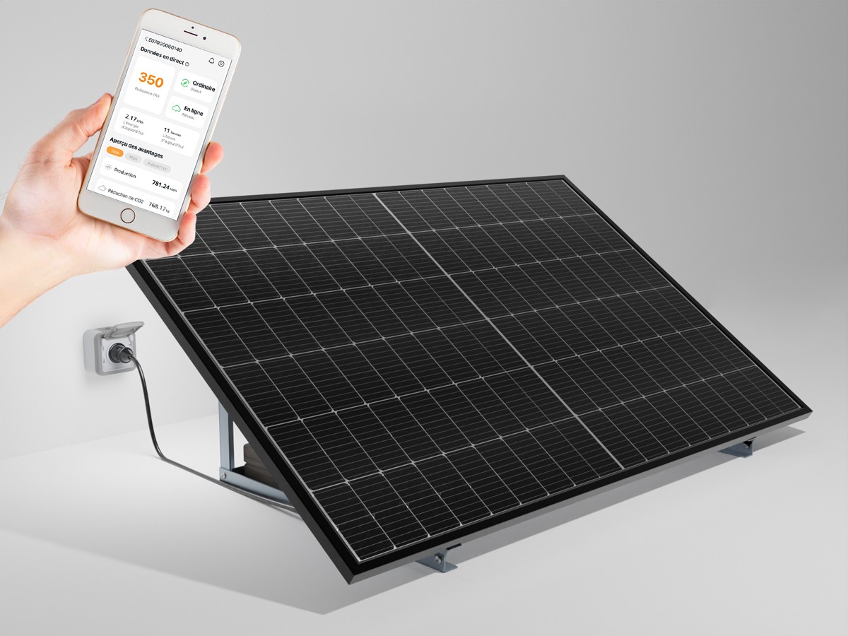 panneau solaire autoconsommation a brancher sur prise go 400w