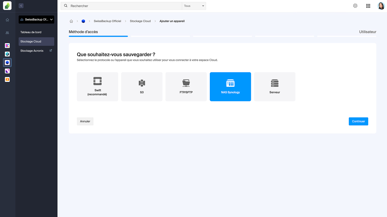 Swiss Backup : la solution souveraine d'Infomaniak pour sauvegarder, restaurer et dormir tranquille 1 dashboard manager cloud