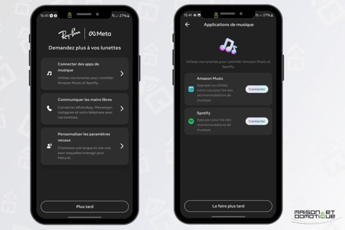 Test des lunettes connectées Meta Ray-Ban Wayfarer : Le chic Ray-Ban boosté à l’IA 17 meta app 04