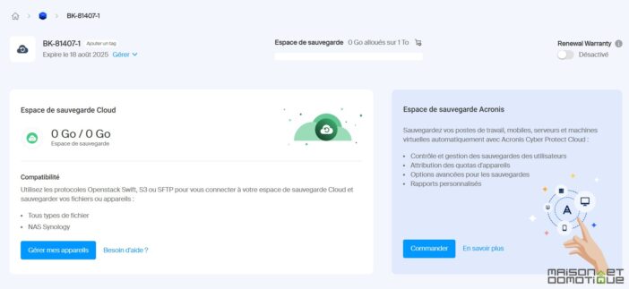 Swiss Backup: comment sauvegarder son Nas Synology facilement et à pas cher ? 6 backup synology swissbackup 006