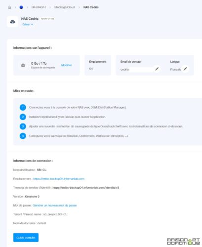 Swiss Backup: comment sauvegarder son Nas Synology facilement et à pas cher ? 12 backup synology swissbackup 012
