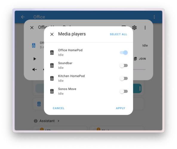 Upgrade Home Assistant 2025.6 : connexion Bluetooth, dashboard optimisé et plus encore 10 group media players from media player card