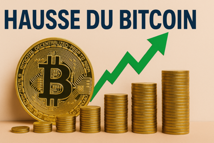 Investir dans les cryptos en 2025 : les pépites à ne pas rater (et quelques surprises à surveiller !) 2 hausse bitcoin
