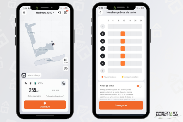 Navimow X3 : le test ultra complet d’une tondeuse robot surpuissante (10 000 m² !) 31 navimow app 09