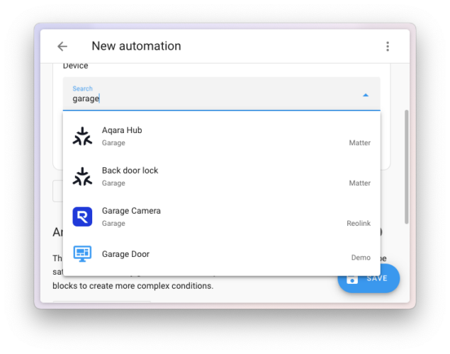 Upgrade Home Assistant 2025.6 : connexion Bluetooth, dashboard optimisé et plus encore 1 new device picker