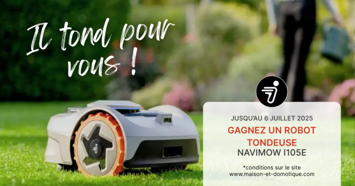 Libérez vos week-ends : gagnez le Navimow i105e, le robot qui bichonne votre pelouse #CONCOURS 1 titre concours navimow