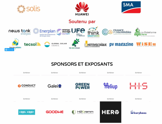 Rendez-vous au Solar & Storage Paris avec Maison et Domotique ! 1 sponsors
