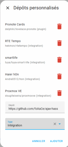 install ajax Home assistant 02